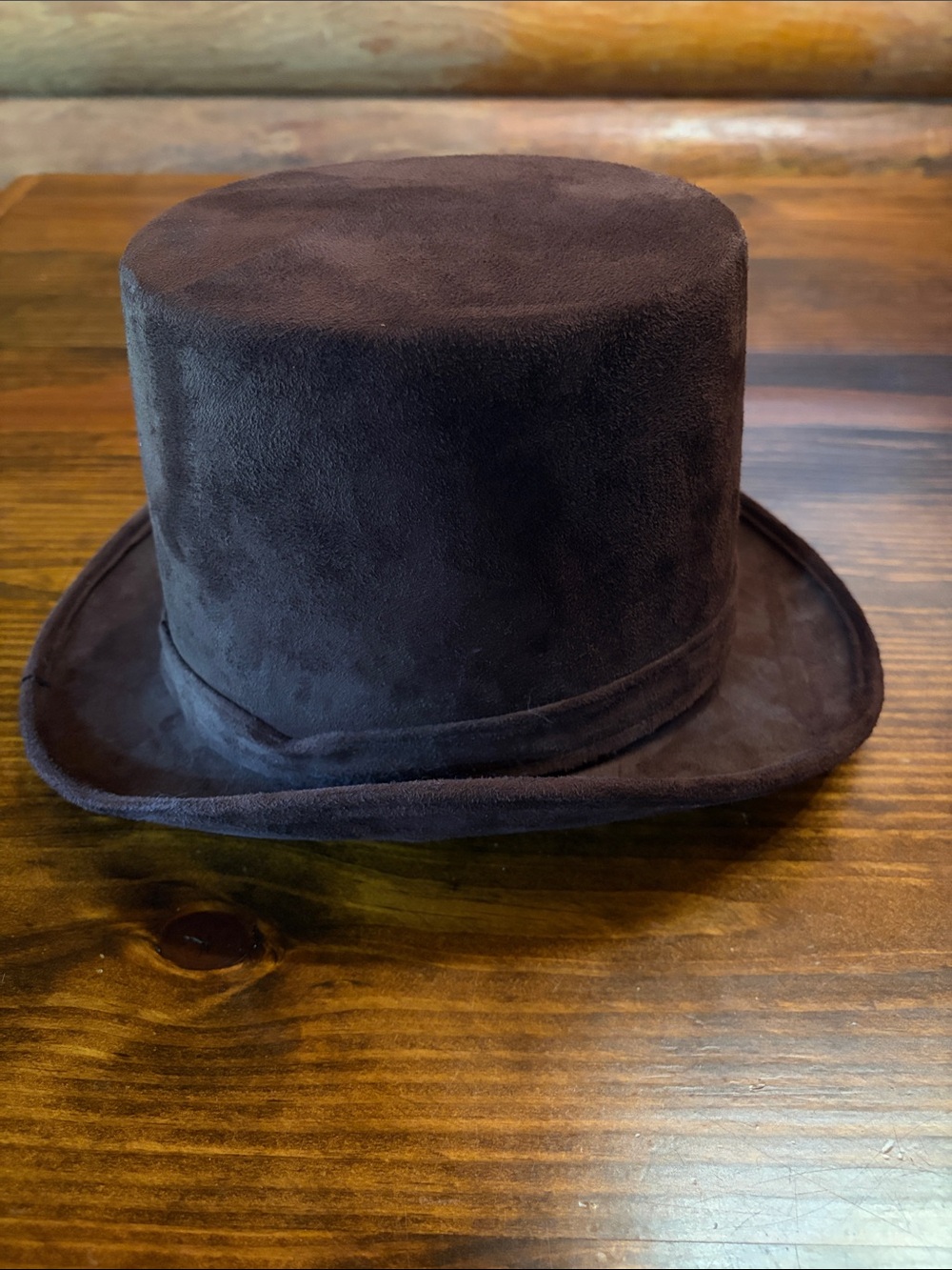 Chocolate Brown Adjustable Top Hat - Picture 4 of 6